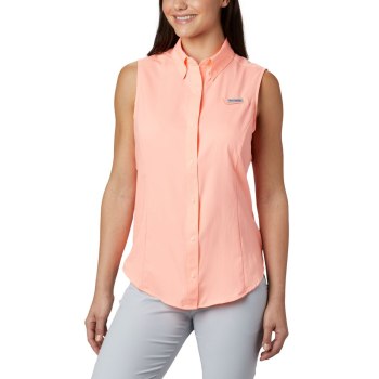 Columbia Overhemd Dames, PFG Tamiami Sleeveless Roze, 81MKJZLNO